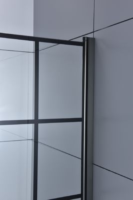 Двери алюминиевого ливня Bathroom рамки сползая стеклянные 6mm