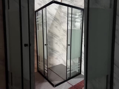 Настраиваемые квадратные душевые шкафы с мороженым стеклом для современной печати