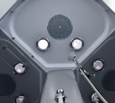Черное приложение ливня ванны 6mm 900x900x1900mm