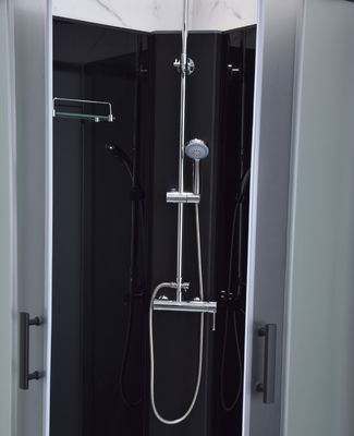 приложения ливня Bathroom 800x800x1900mm черные 6mm